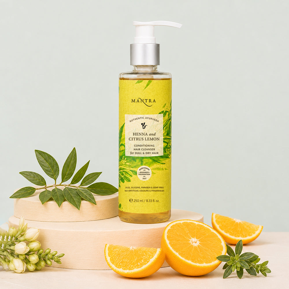Henna and Citrus Lemon Conditioning Hair Cleanser for Dull & Dry Hair