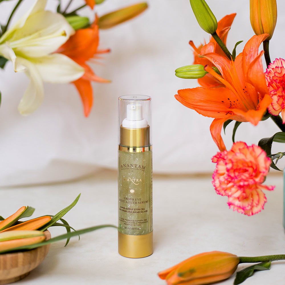 Under Eye Revitalizer Serum Swiss Apple Stem Cell Saffron and Nano Silver