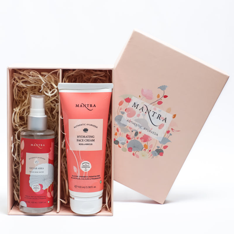 Rose Skin Care Gift Box | Hydrating Face Cream 100ml | Gulab Arka 100ml