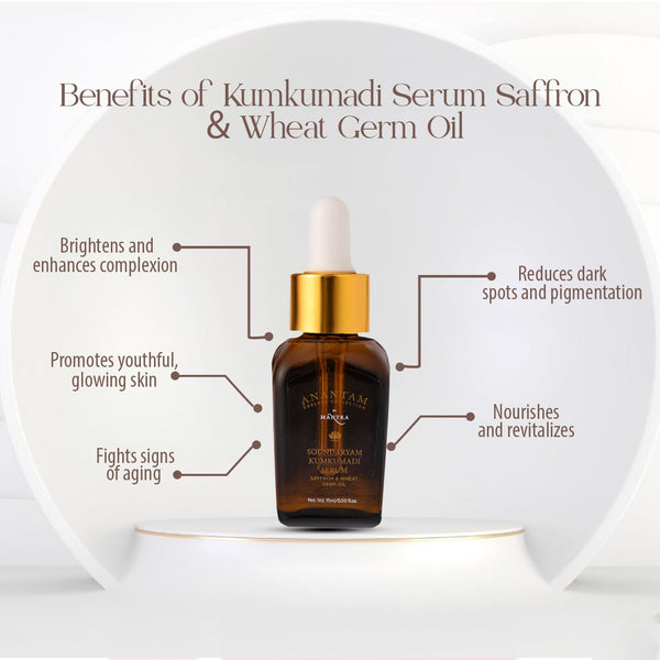 Soundaryam Kumkumadi Serum Saffron & Wheat Germ Oil