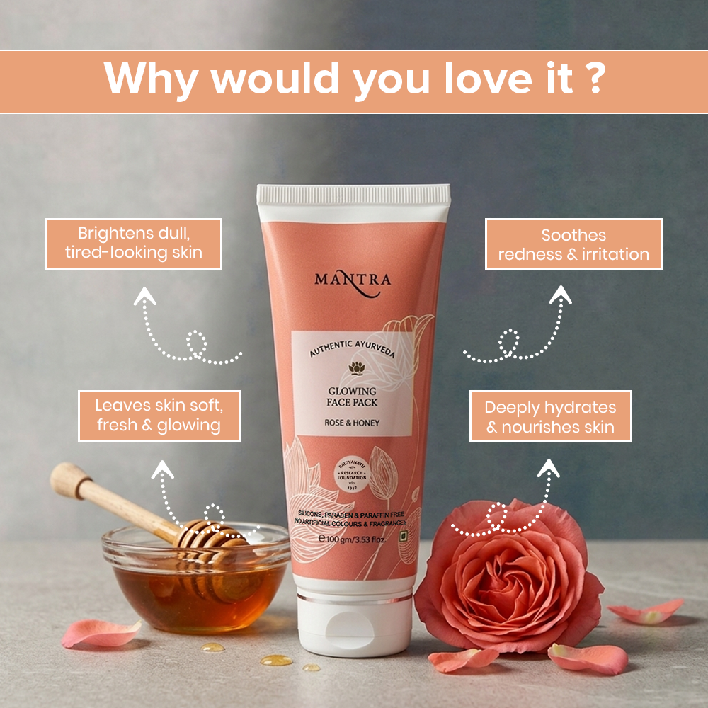 Rose & Honey Glowing Face Pack