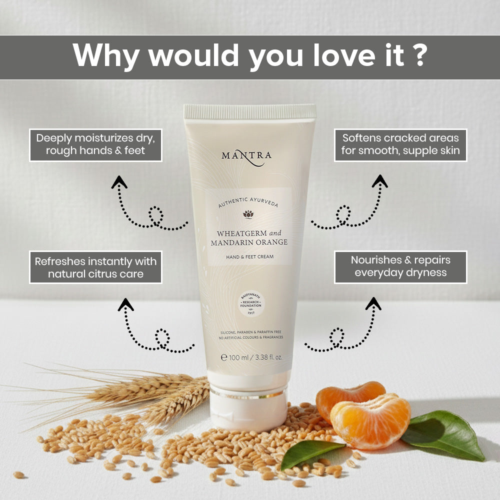 Wheatgerm and Mandarin Orange Hand & Feet Cream