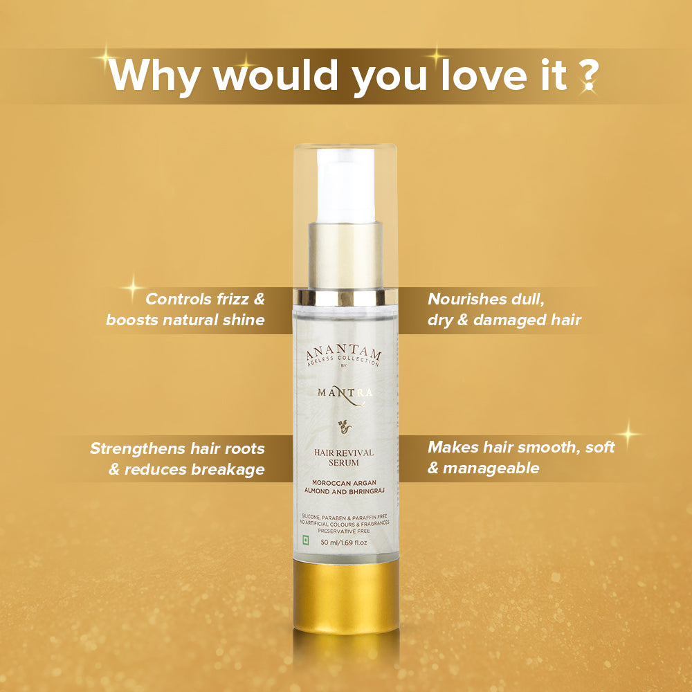 Hair Revival Serum Moroccan Argan Almond and Bhringraj