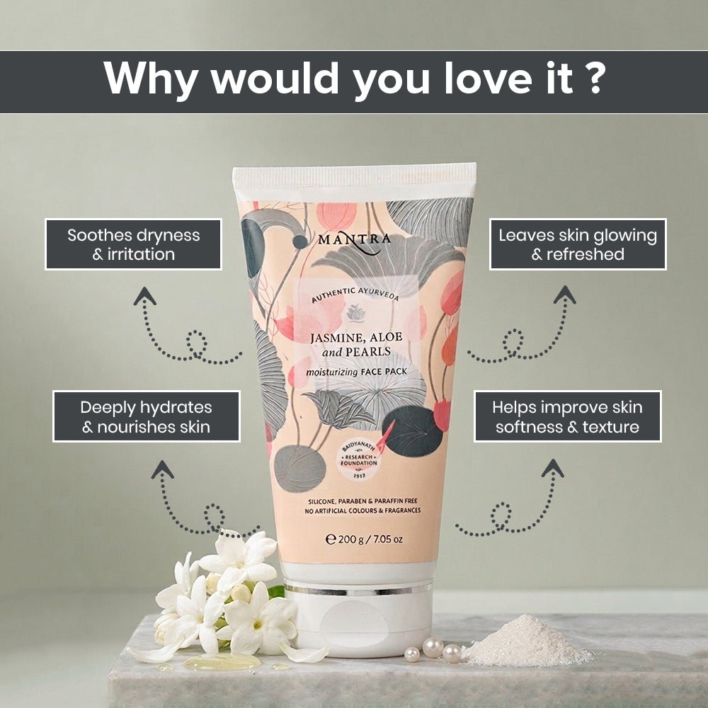 Jasmine, Aloe And Pearls Moisturizing Face Pack