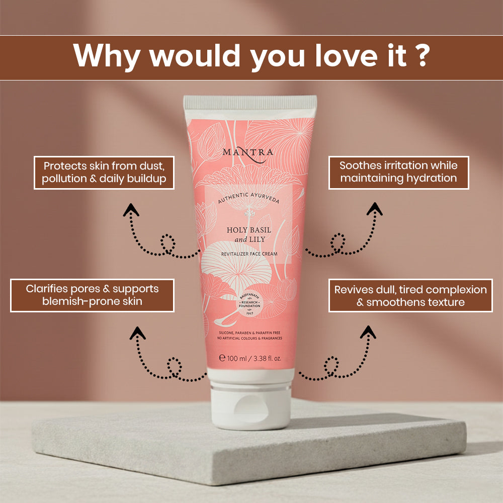 Holy Basil And Lily Revitalizer Face Cream