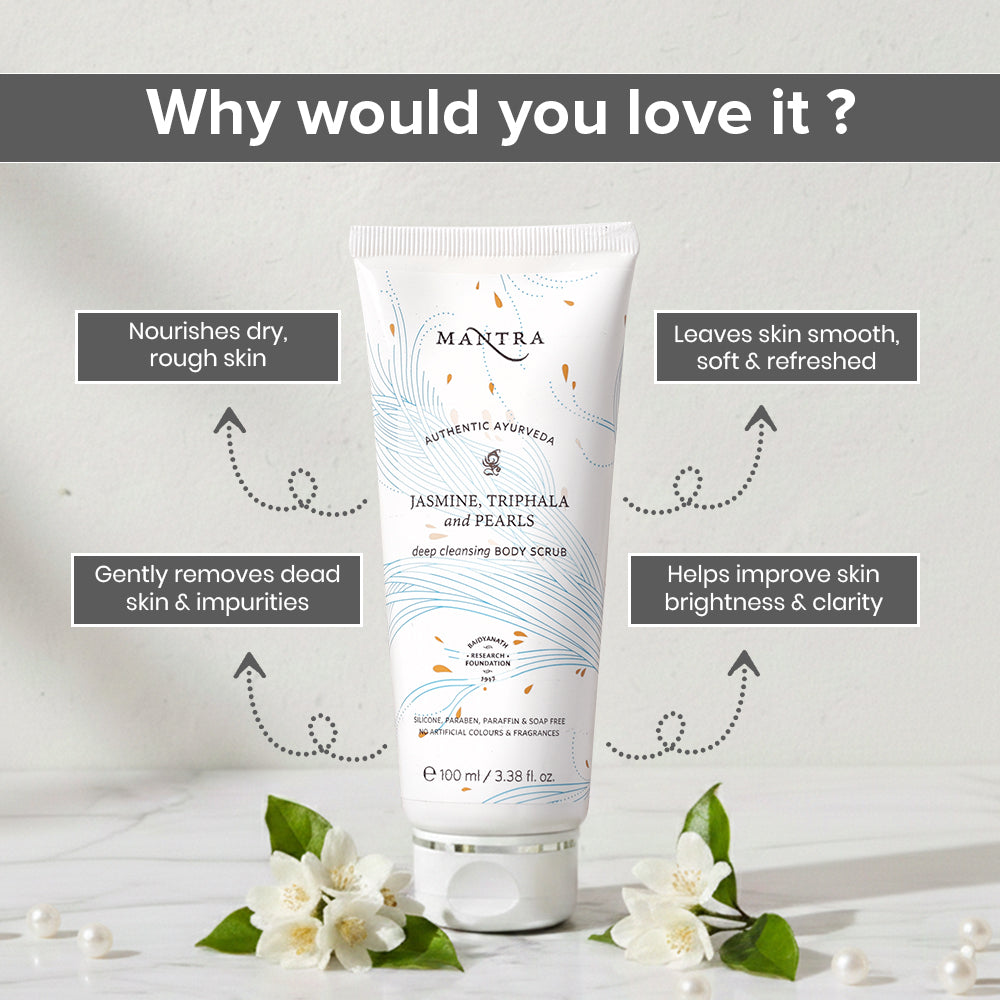 Jasmine, Triphala And Pearls Deep Cleansing Body Scrub
