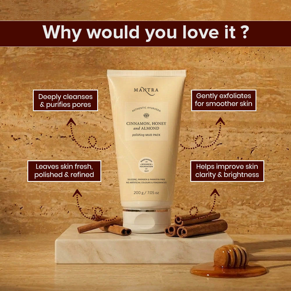 Cinnamon, Honey And Almond Polishing Mud Pack
