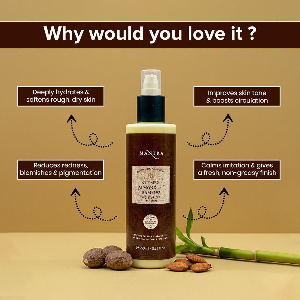 Nutmeg, Almond & Bamboo Moisturizer For Men