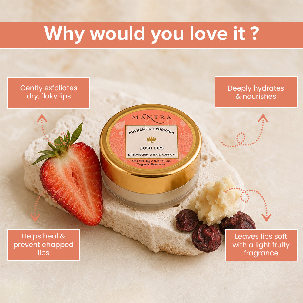 Lush Lips Strawberry Shea & Kokkum