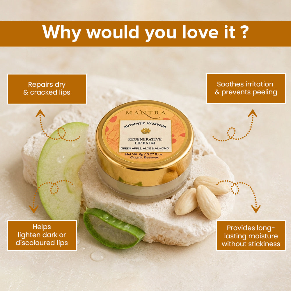 Regenerative Lip Balm Green Apple, Aloe & Almond