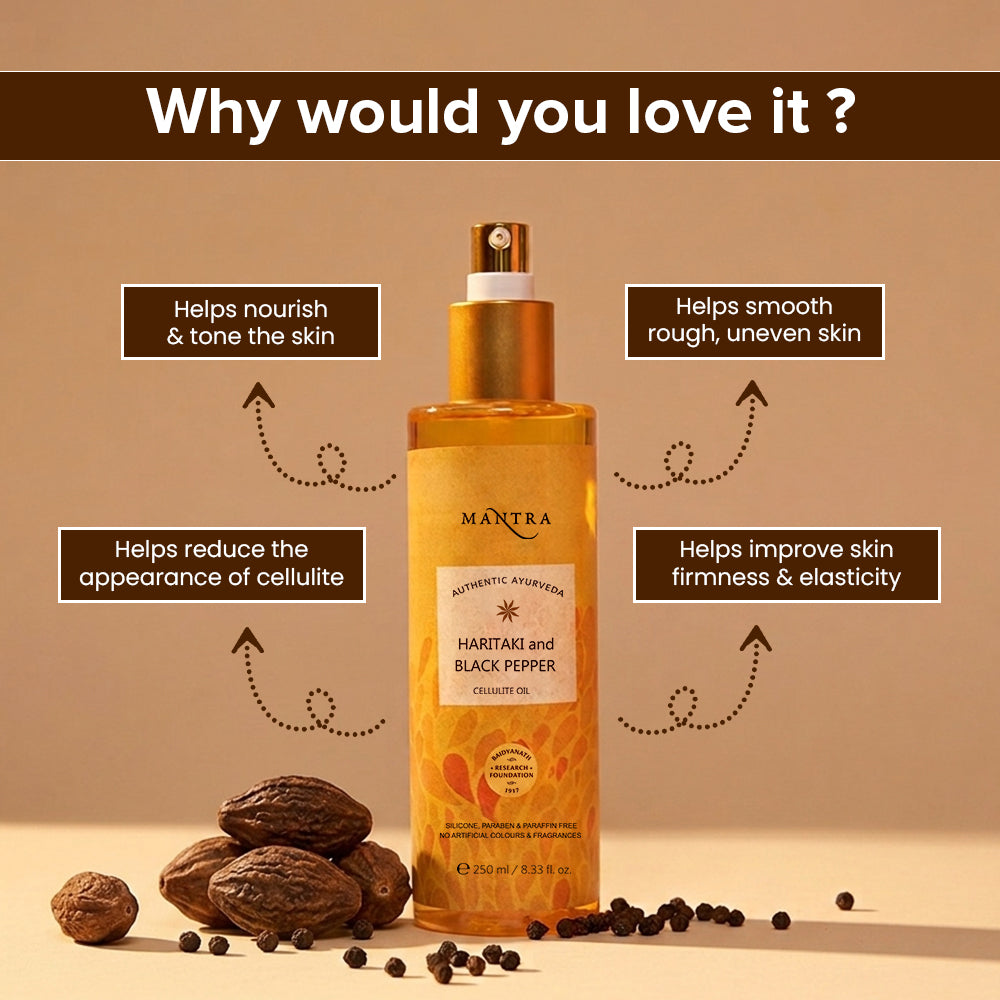 Haritaki And Black Pepper Cellulite Oil