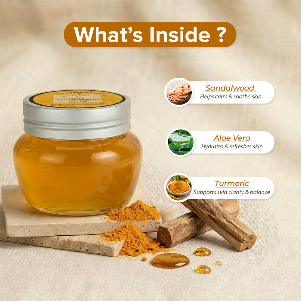 Face Gel Pollution Defense SPF 50 + Sandal, Turmeric & Pure Aloe