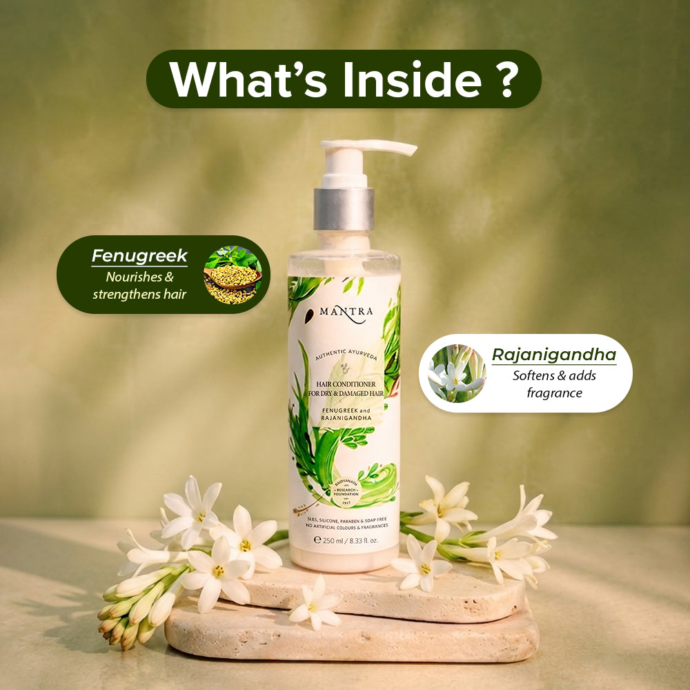 Fenugreek and Rajanigandha Hair Conditioner for Dry & Damaged Hair