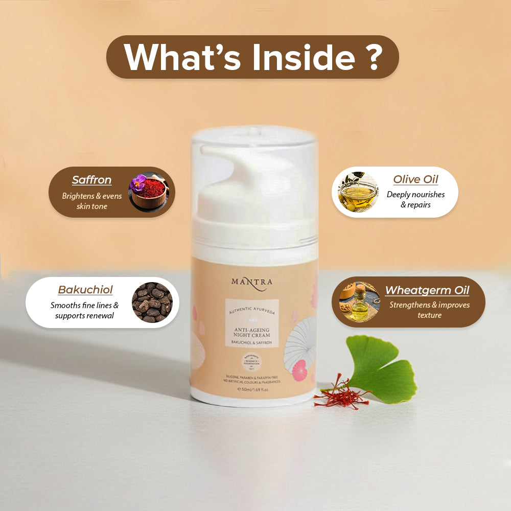Anti-Ageing Night Cream Bakuchiol & Saffron