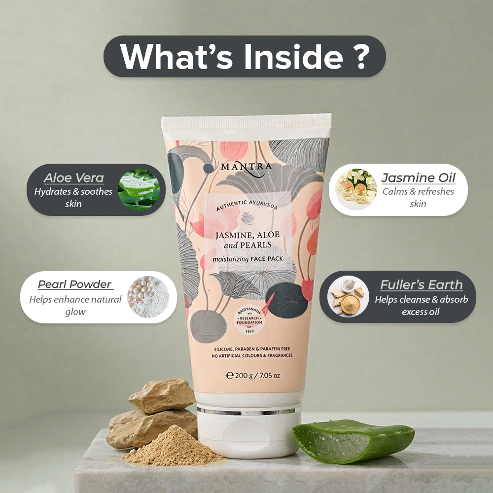 Jasmine, Aloe And Pearls Moisturizing Face Pack