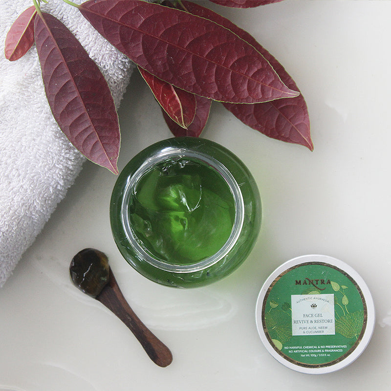 Face Gel Revive & Restore Pure Aloe, Neem & Cucumber