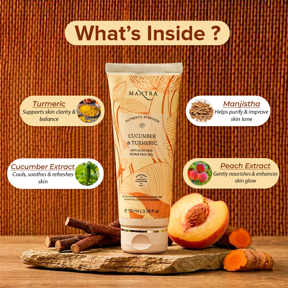 Cucumber & Turmeric Anti-Acne Skin Repair Face Gel