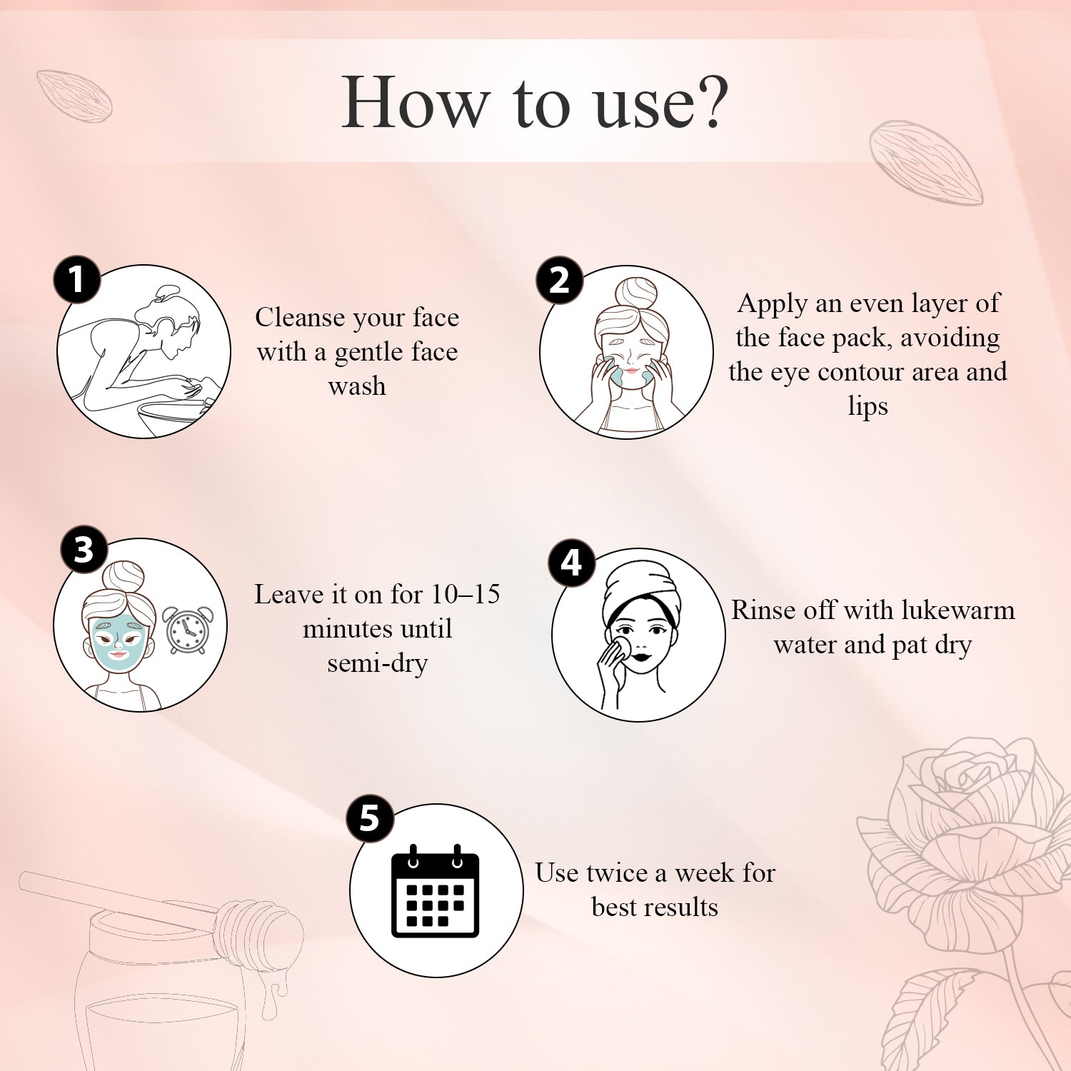 Rose & Honey Glowing Face Pack