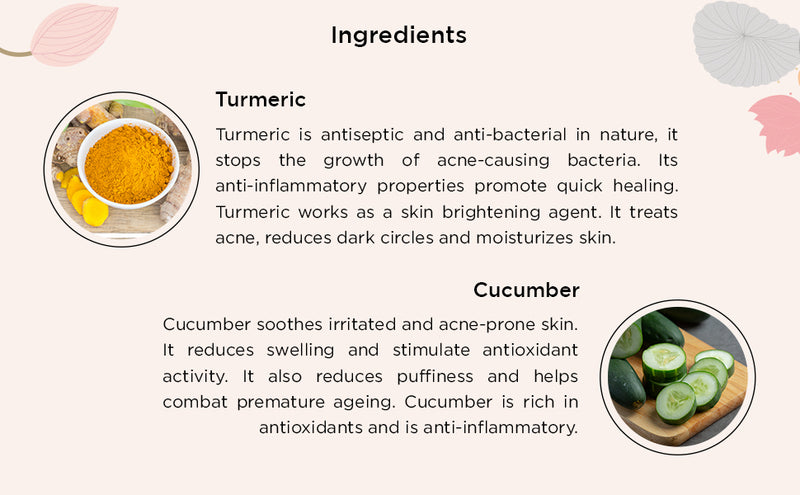 Cucumber & Turmeric Anti-Acne Skin Repair Face Gel