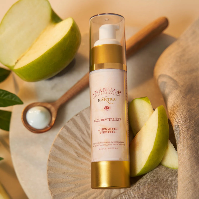 Green Apple Stem Cell Face Revitalizer 50ml + Saffron Orange & Amla Glowing Face Gel with SPF 20 50ml