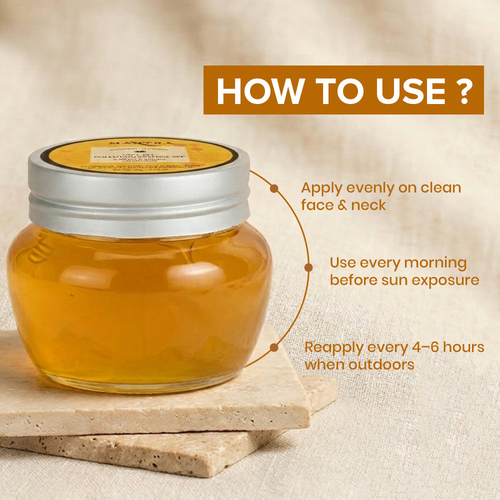 Face Gel Pollution Defense SPF 50 + Sandal, Turmeric & Pure Aloe