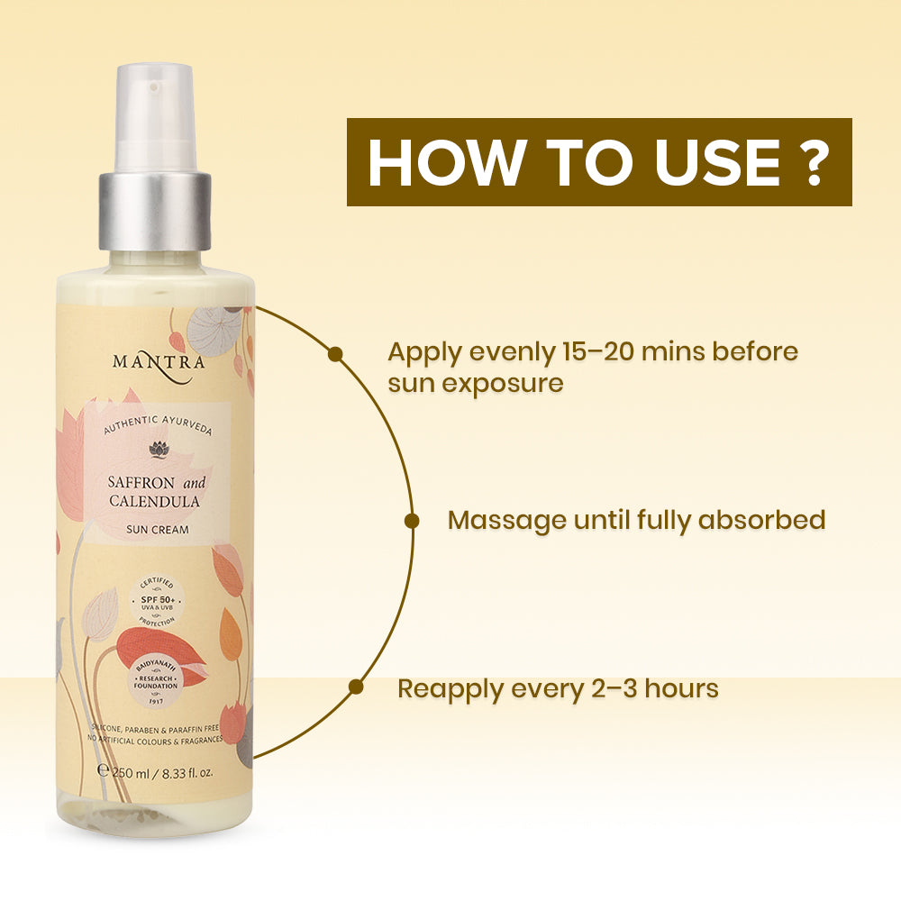Saffron And Calendula Sun Cream SPF50