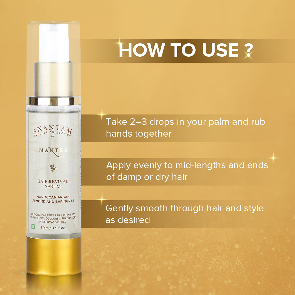 Hair Revival Serum Moroccan Argan Almond and Bhringraj