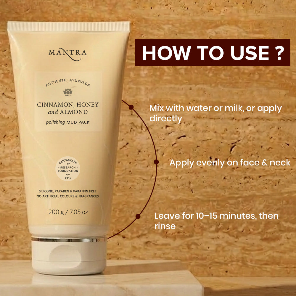 Cinnamon, Honey And Almond Polishing Mud Pack
