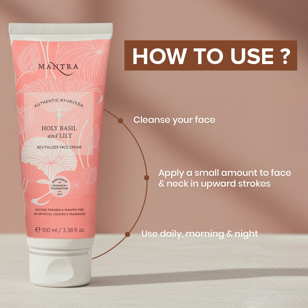 Holy Basil And Lily Revitalizer Face Cream