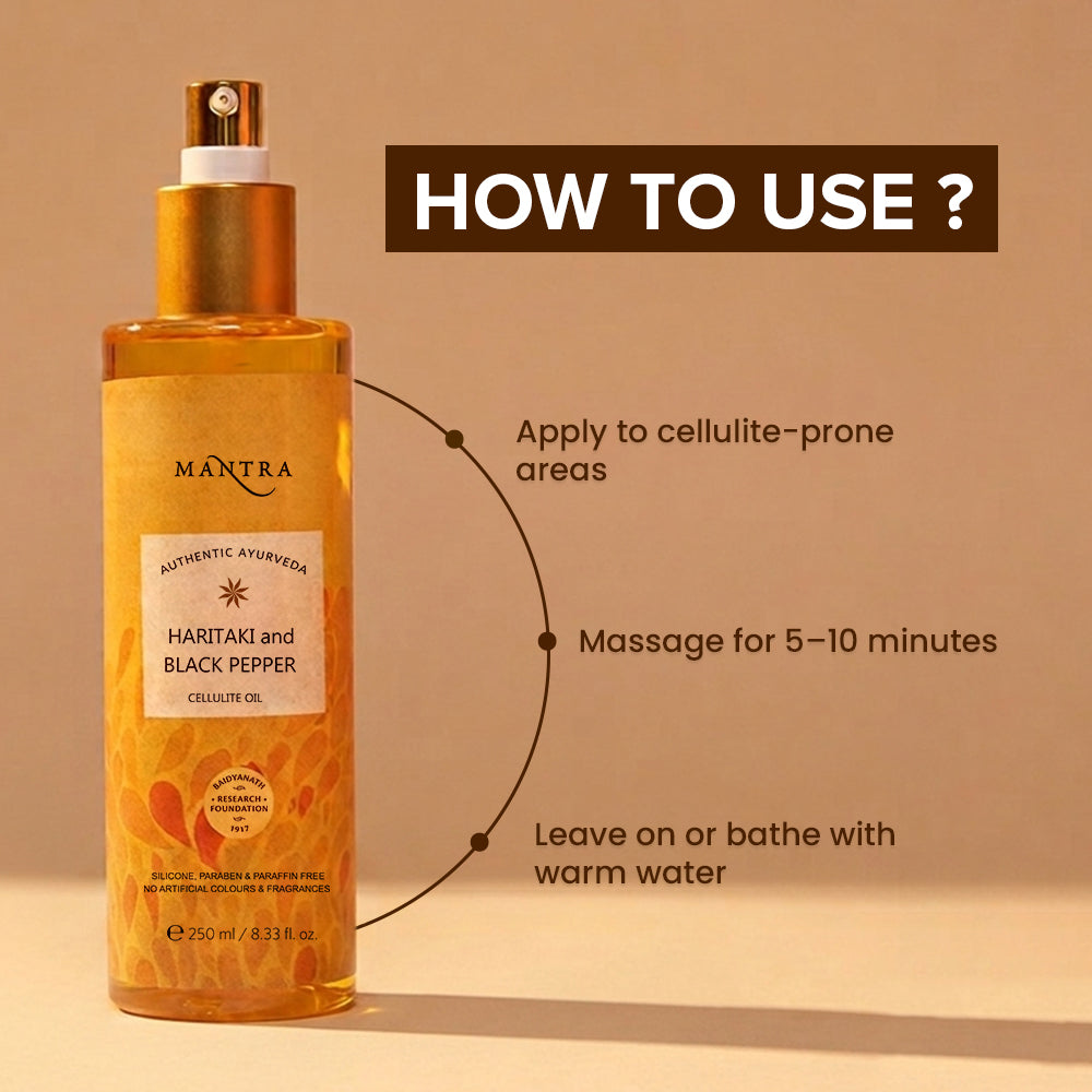 Haritaki And Black Pepper Cellulite Oil