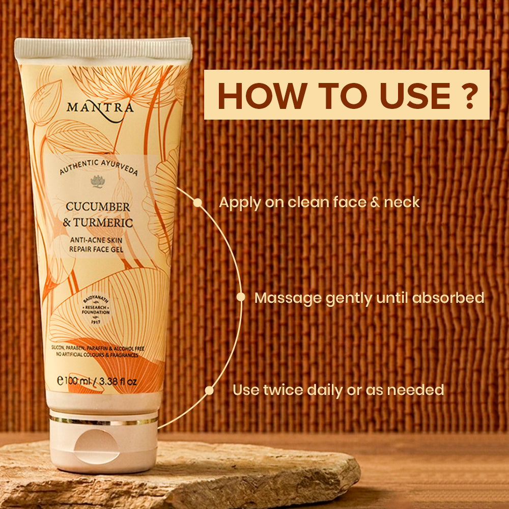 Cucumber & Turmeric Anti-Acne Skin Repair Face Gel