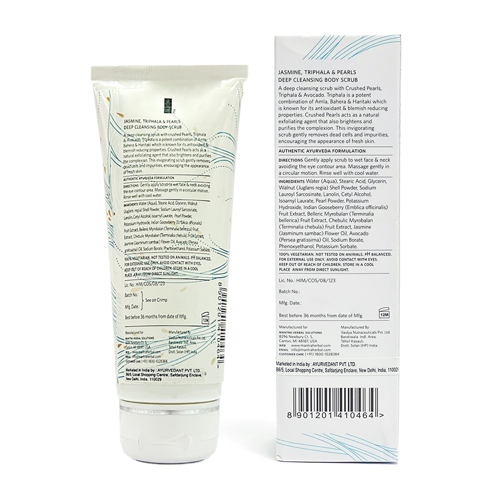 Jasmine, Triphala And Pearls Deep Cleansing Body Scrub