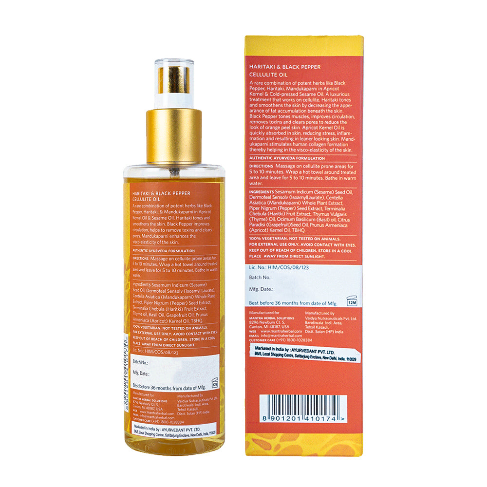Haritaki And Black Pepper Cellulite Oil