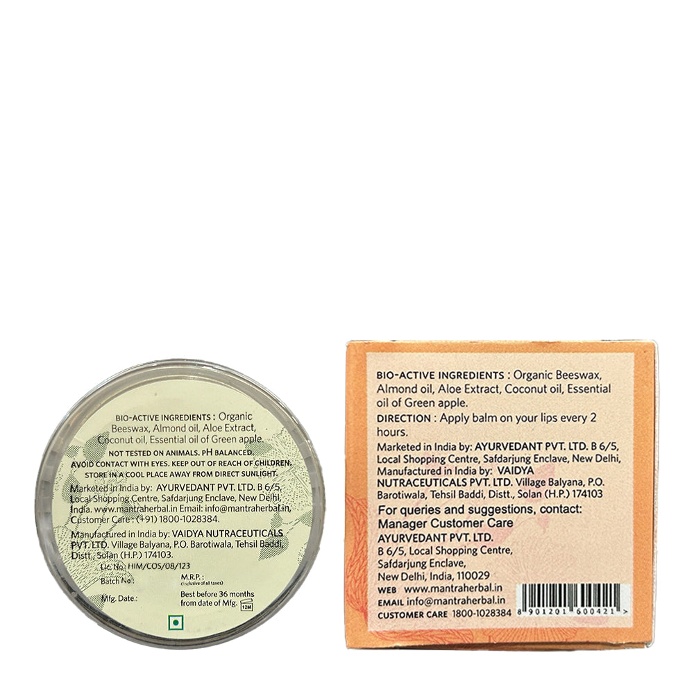 Regenerative Lip Balm Green Apple, Aloe & Almond