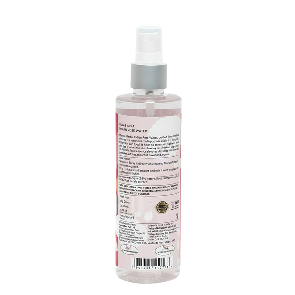 Gulab Arka Indian Rose Water, Best Gulab Jal for Face