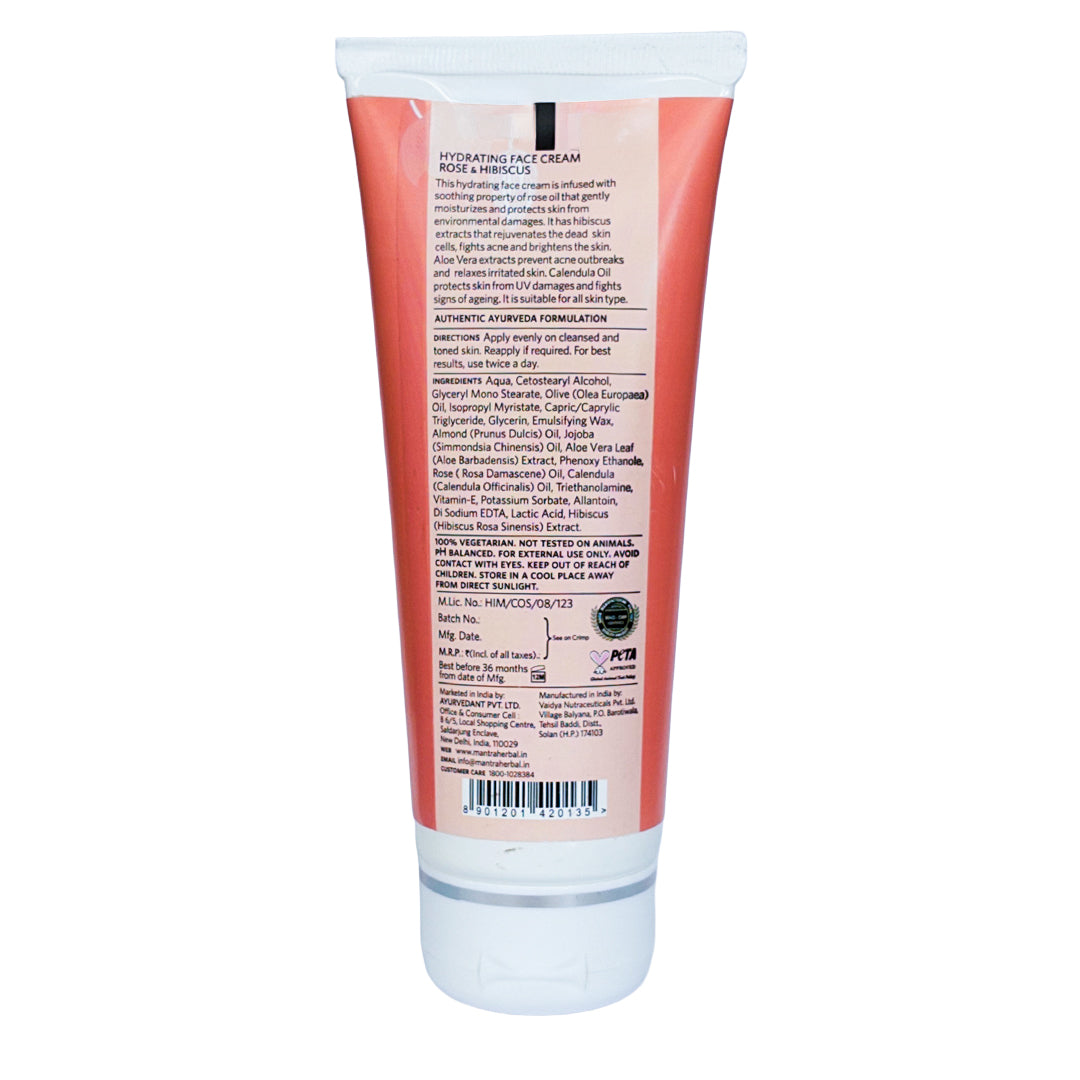 Rose and Hibiscus Hydrating Face Cream