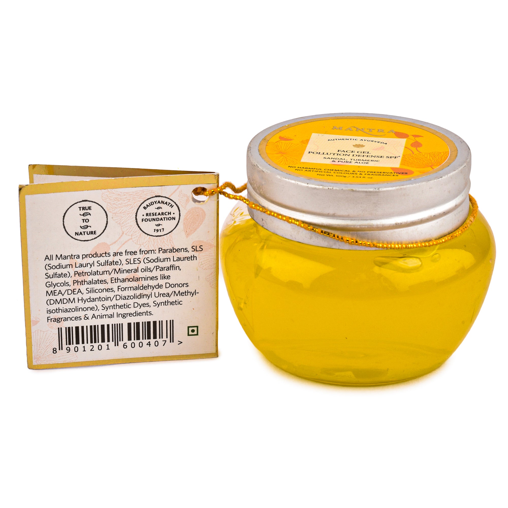 Face Gel Pollution Defense SPF 50 + Sandal, Turmeric & Pure Aloe