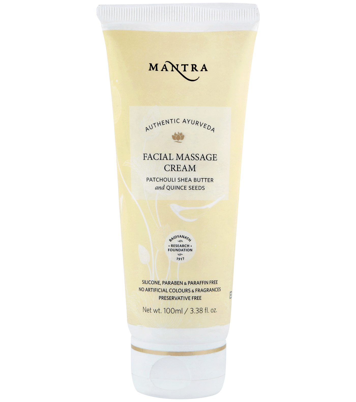 Facial Massage Cream Patchouli Shea Butter and Quince Seeds