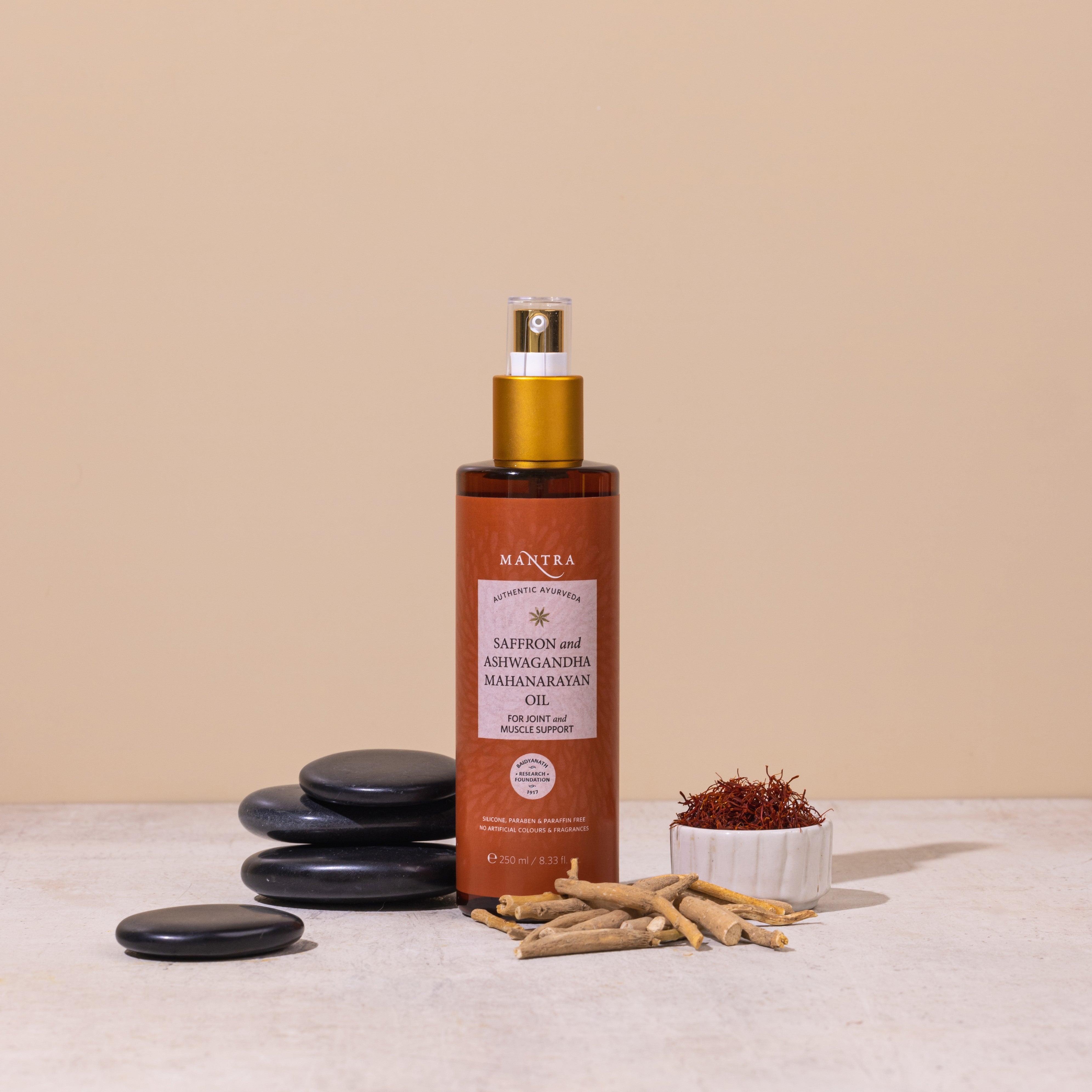 Saffron & Ashwagandha Mahanarayan Oil For Joint And Muscle Support