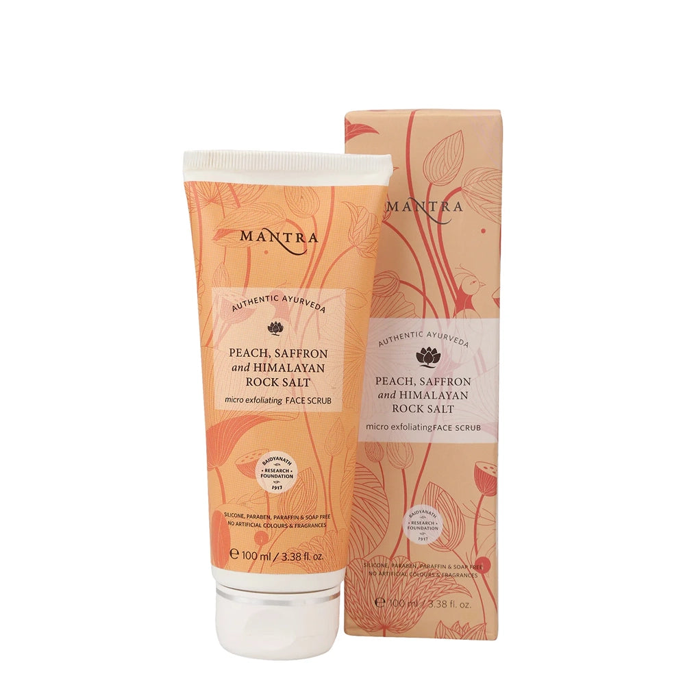 Glow & Renew Duo: Gold and Saffron Glowing Face Gel with 24 Carat Gold 50gm + Peach, Saffron and Himalayan Rock Salt Micro Exfoliating Face Scrub 100ml