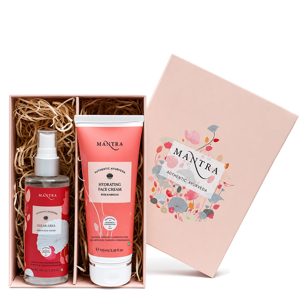 Rose Skin Care Gift Box | Hydrating Face Cream 100ml | Gulab Arka 100ml