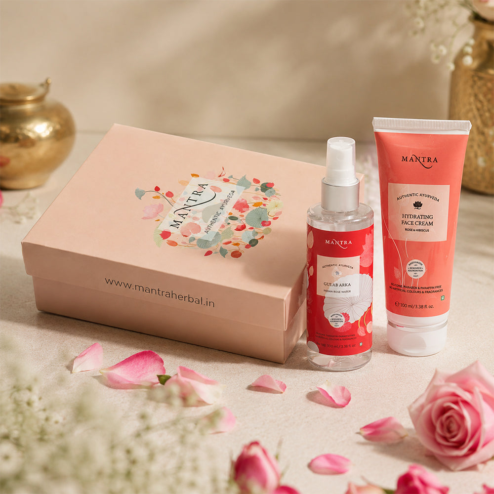 Rose Skin Care Gift Box | Hydrating Face Cream 100ml | Gulab Arka 100ml