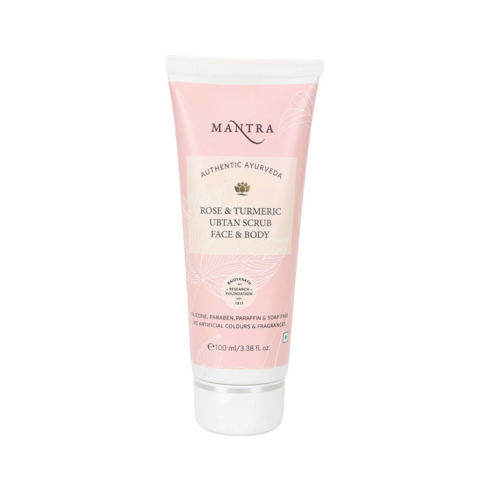 Rose & Turmeric Ubtan Scrub Face & Body + Lush Lips Strawberry Shea & Kokkum