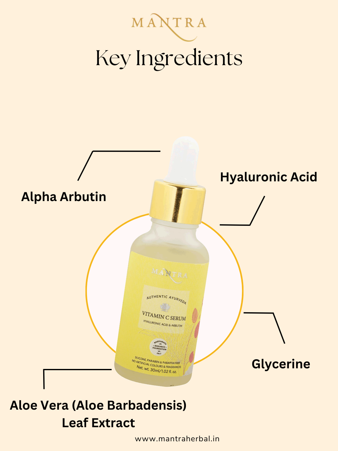 Vitamin C Serum with Hyaluronic Acid and Arbutin