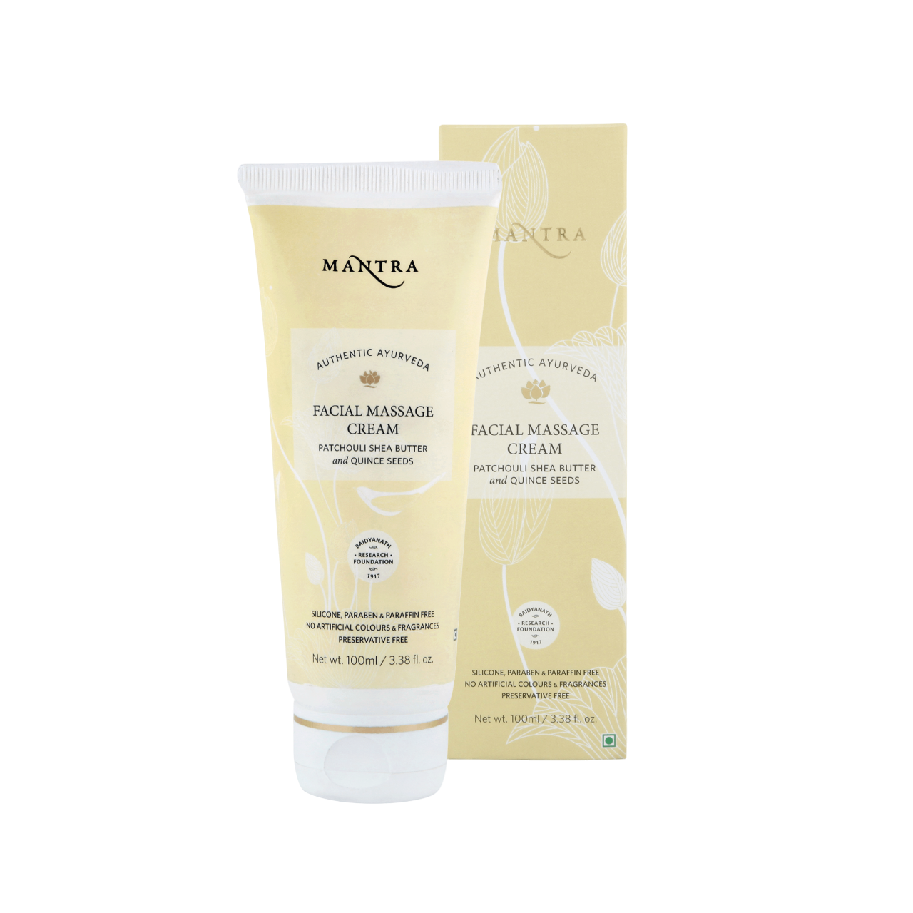 Facial Massage Cream Patchouli Shea Butter and Quince Seeds