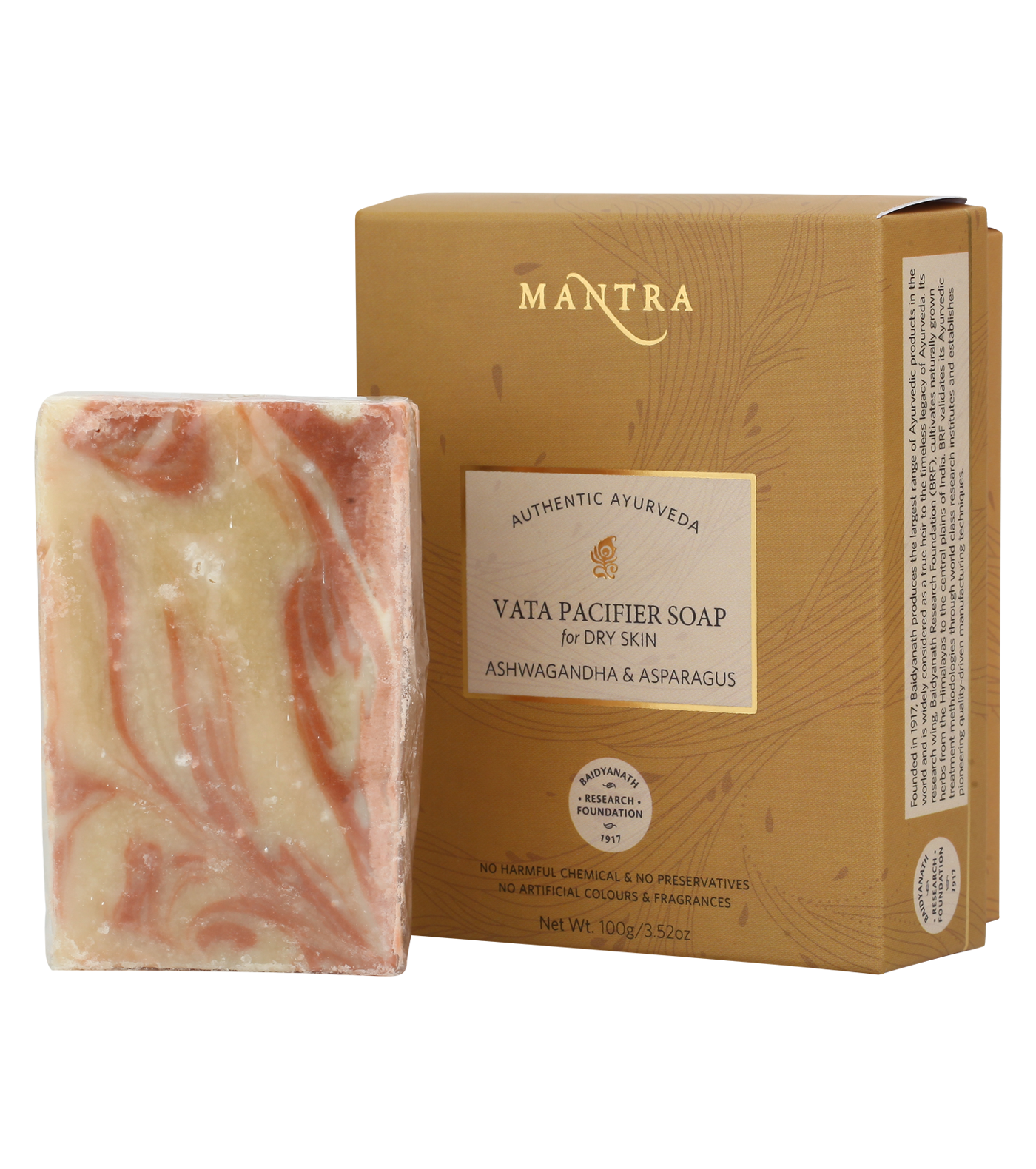 Vata Pacifier Soap for Dry Skin Ashwagandha & Asparagus