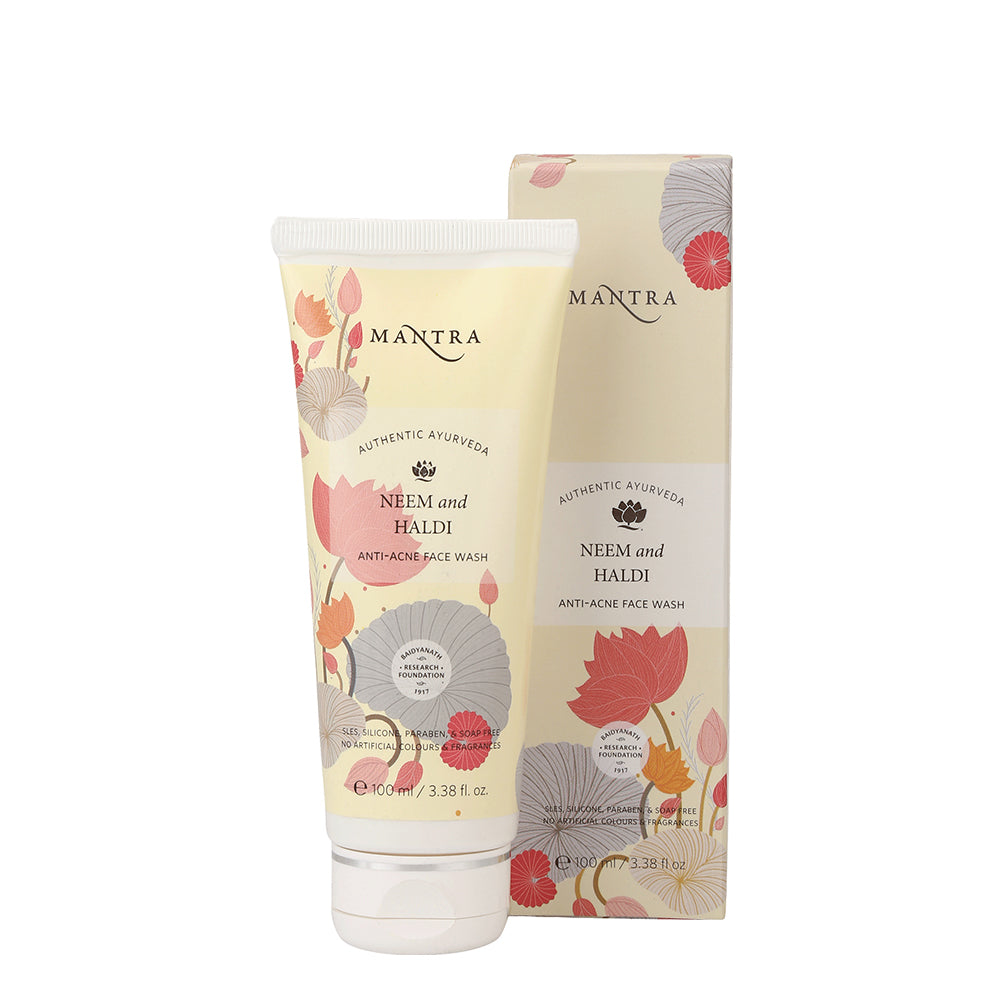 Anti-Acne Combo: Neem and Haldi Anti Acne Face Wash + Cucumber & Turmeric Anti Acne Skin Repair Face Gel
