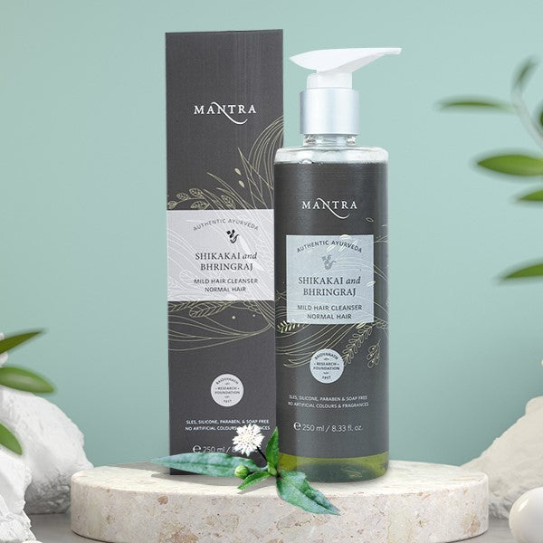 Shikakai and Bhringraj Mild Hair Cleanser for Normal Hair
