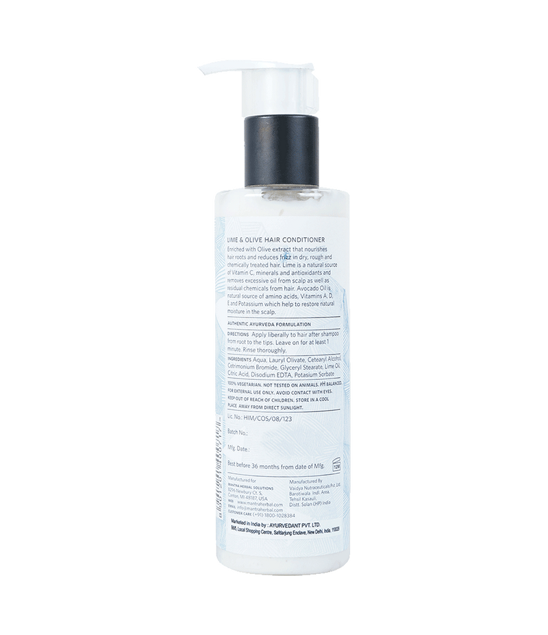 Lime And Olive Hair Conditioner For Dry And Damaged Hair For Men