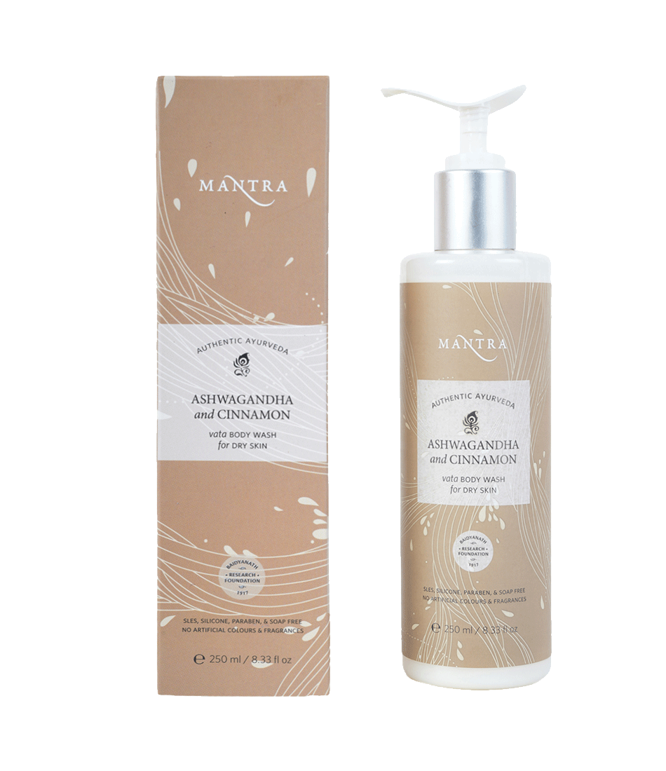 Ashwagandha and Cinnamon Vata Body Wash for Dry Skin